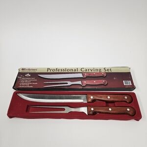 Wertheimer Cutlery Professional Stainless Steel Carving Set Brand New